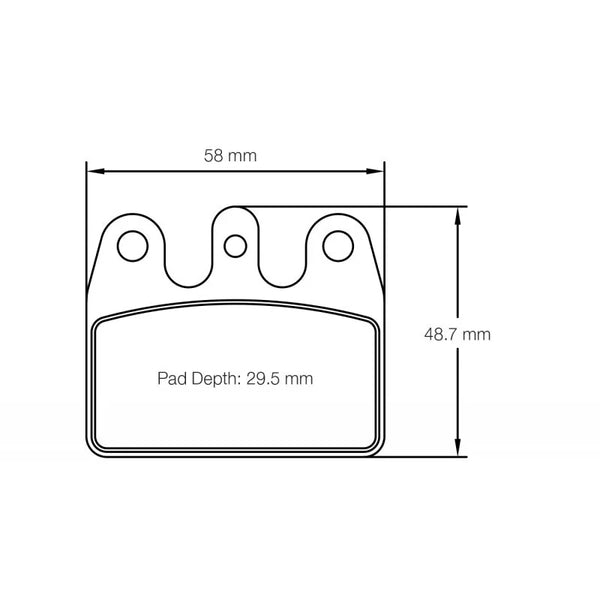 Pagid 5100 Rear Racing Brake Pads for MARANELLO DD2 / KZ shifter V11 / KZ V09
