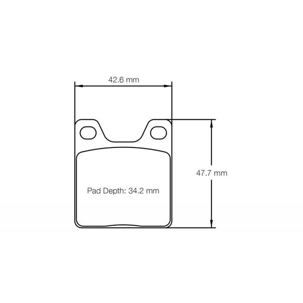 Pagid 5104 Rear Racing Brake Pads for KART REPUBLIC OK 2020-2023