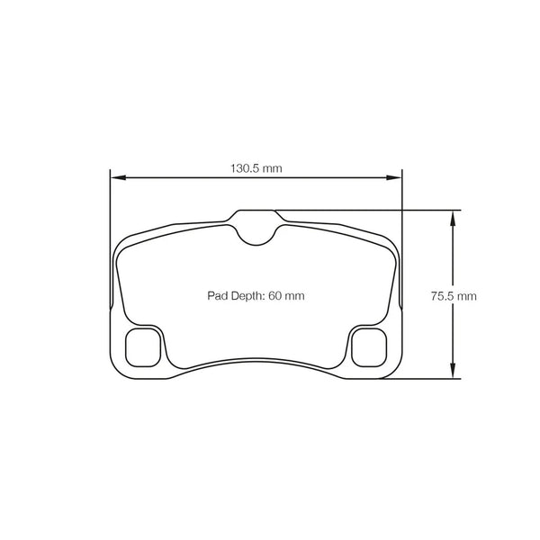 Pagid 8006 Rear Racing Brake Pads for PORSCHE 997 GT3 / GT2 / Turbo / Carrera Mk2