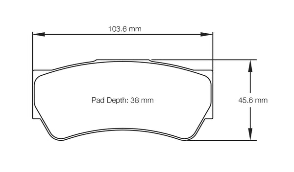 Pagid 8049 Racing Brake Pads for Caliper BREMBO F3