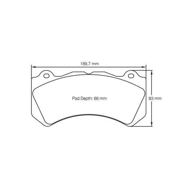 Pagid 8081 Front Racing Brake Pads for NISSAN GT-R R35 / MERCEDES-Benz C 63 AMG Black Series