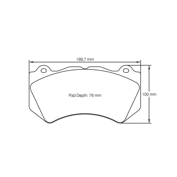 Pagid 8083 Front Racing Brake Pads for FERRARI ENZO / F430 Ceramic Brakes