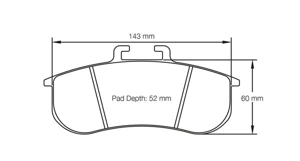 Pagid 8197 Front Racing Brake Pads for BMW M235i Racing / PFC ZR27 4 piston