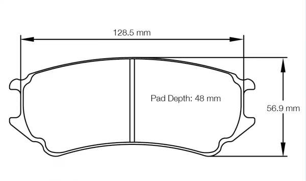 Pagid 8242 Rear Racing Brake Pads for for