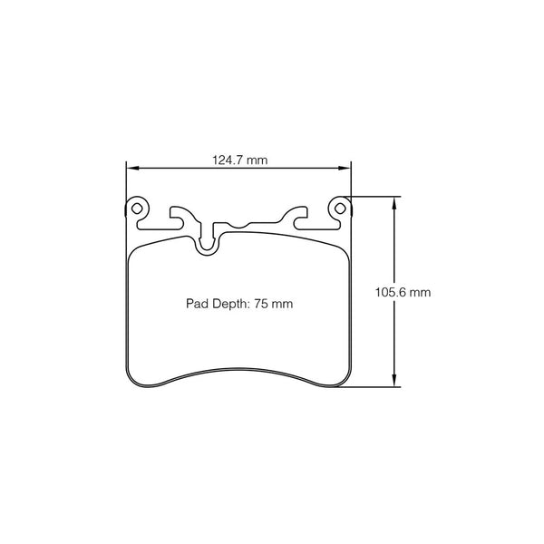 Pagid 8270 Rear Racing Brake Pads for MCLAREN 600LT / 720S / 620R