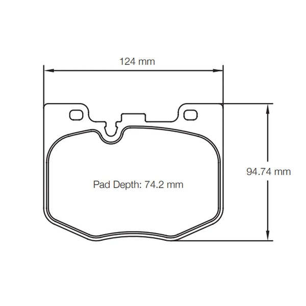 Pagid 8275 Front Racing Brake Pads for TOYOTA GR Supra / BMW M340 (G20) / M440 (G22)