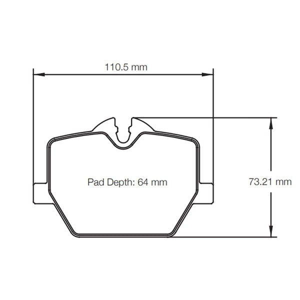 Pagid 8276 Rear Racing Brake Pads for TOYOTA GR Supra (A90) / BMW Z4 (G29) M Sport Iron Brakes