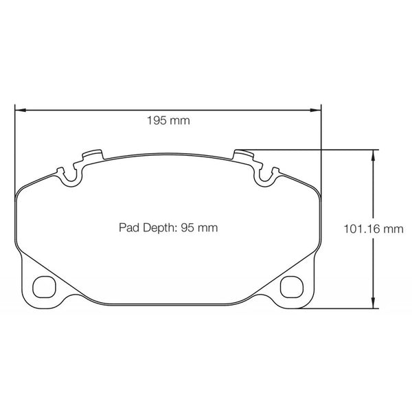 Pagid 8286 Front Racing Brake Pads for PORSCHE 911 Turbo (992) 2020+ (PCCB Brakes)