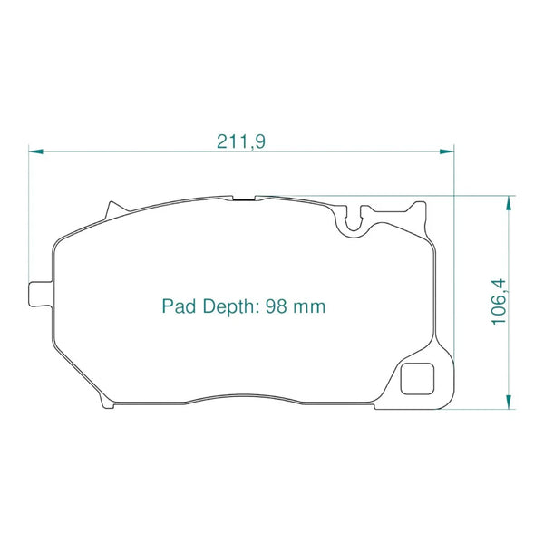 Pagid 8295 Front Racing Brake Pads