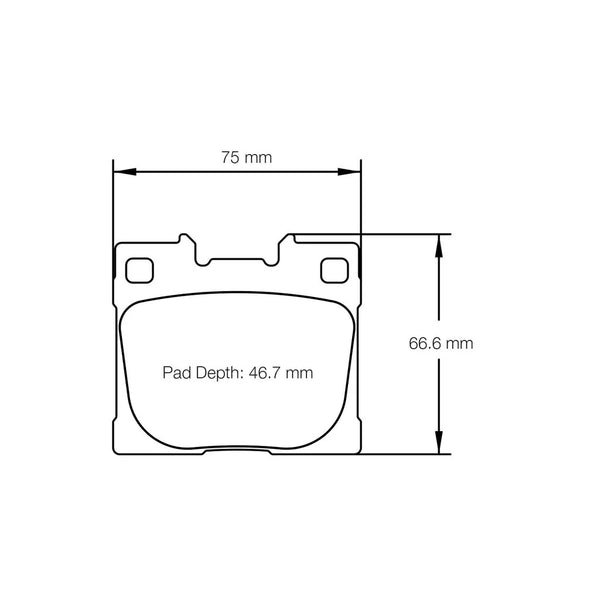 Pagid 8300 Rear Racing Brake Pads for TOYOTA GR Yaris 2020