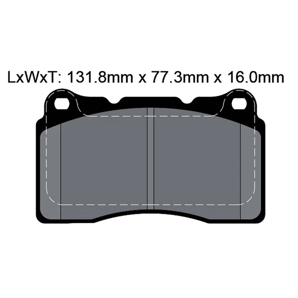 Pagid T8017SP2001 Street+ Front Brake Pads for ALFA ROMEO 156 / 159 / 166