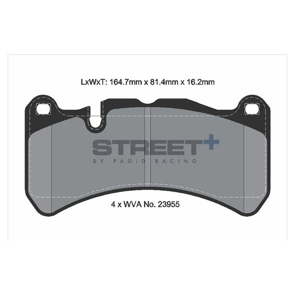 Pagid T8052SP2001 Street+ Front Brake Pads