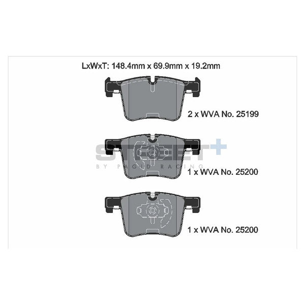 Pagid T8113SP2001 Street+ Front Brake Pads