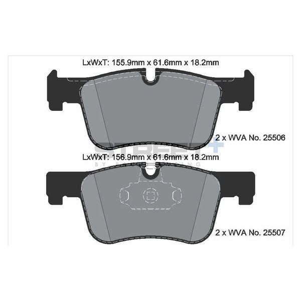 Pagid T8119SP2001 Street+ Front Brake Pads for BMW 1 (F2x) / 3 (F30, F80) / 4 (F32, F82)