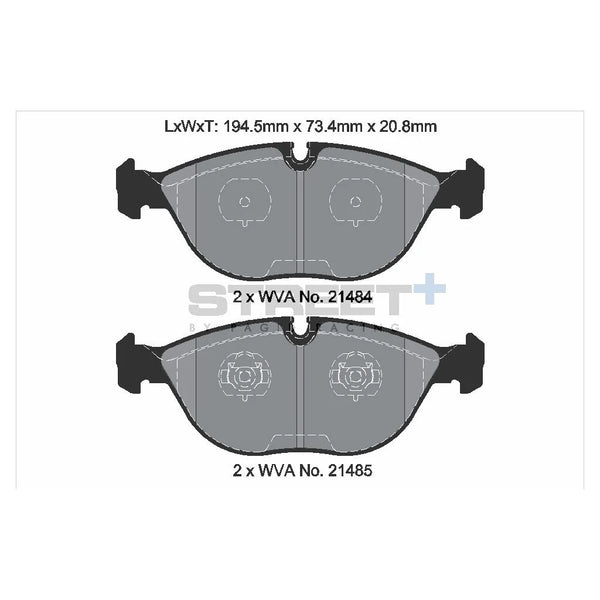 Pagid T8156SP2001 Street+ Front Brake Pads