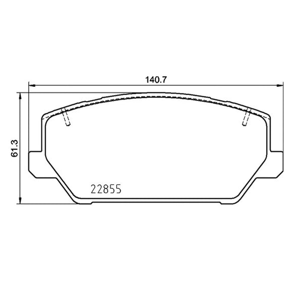 Pagid T8229SP2001 Street+ Front Brake Pads for HYUNDAI i30 / Kona / Veloster 2017