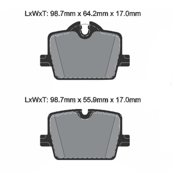 Pagid T8267SP2001 Street+ Rear Brake Pads for BMW Z4 (G29) w / o M Sport Brake