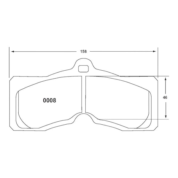 PFC 0008 Brake Pads for CHEVROLET Corvette C3 1966-1982