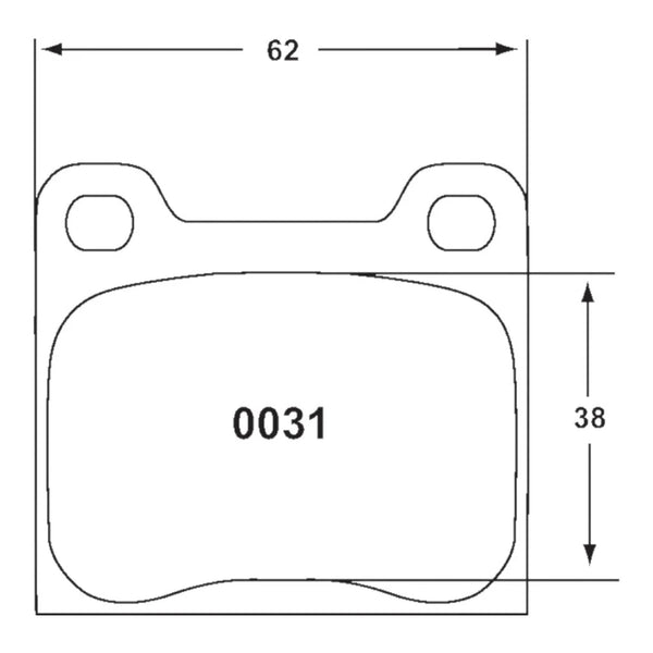 PFC 0031 Rear Brake Pads for FERRARI 308 GT4 / GTB 1973-1977