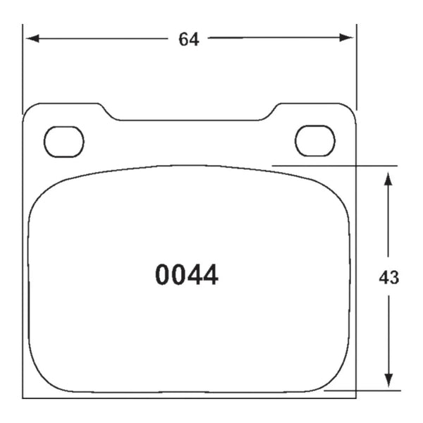PFC 0044 Rear Brake Pads for Caliper Alcon R Type D42 / D48