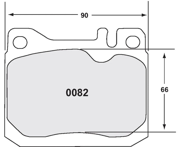 PFC 0082 Front Brake Pads for MACK FAW536D