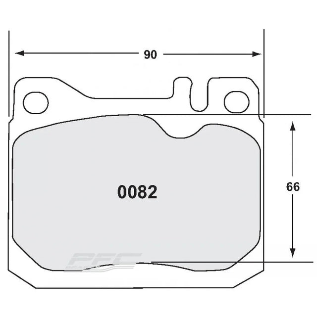 PFC 0082 Front Brake Pads for MACK FAW536D