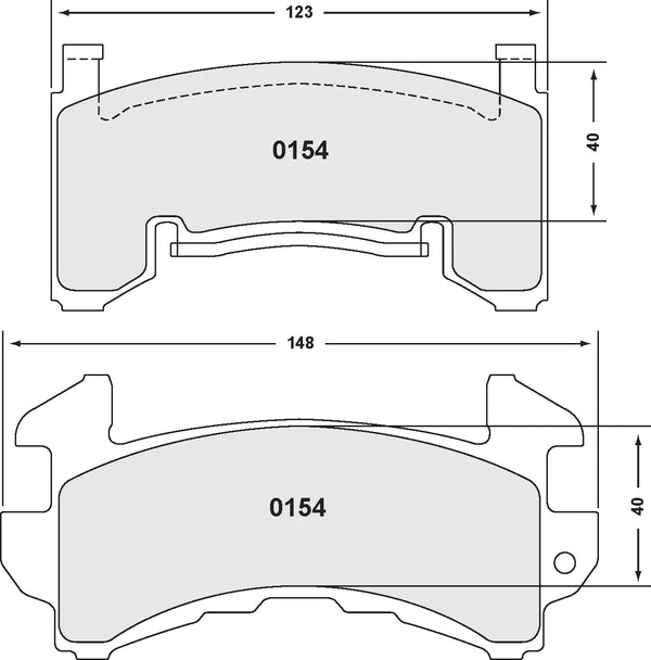 PFC 0154 Brake Pads for CHEVROLET Malibu 1978-1983