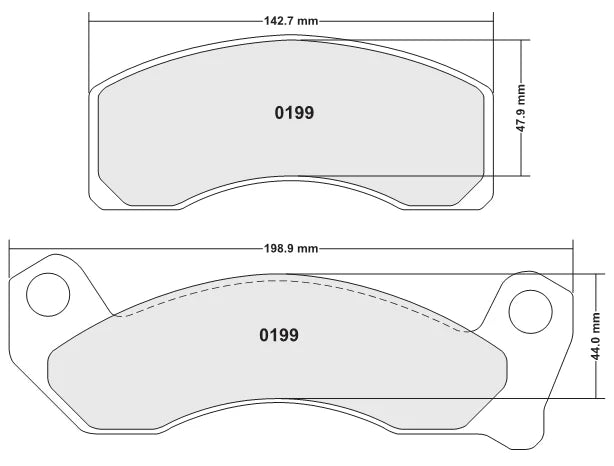 PFC 0199 Front Brake Pads for Crown Vic 87-89