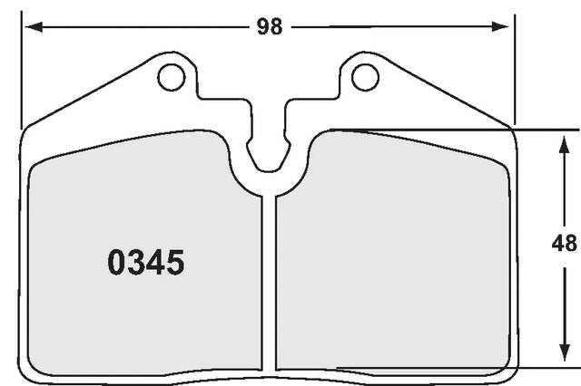 PFC 0345 Rear Brake Pads for PORSCHE 911 Carrera (993) / Turbo / Turbo S (964)