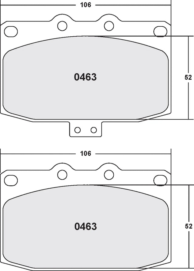 PFC 0463 Front Brake Pads for MAZDA RX-7