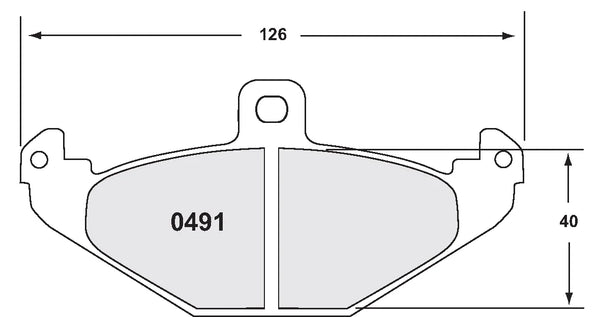 PFC 0491 Rear Brake Pads for DODGE Viper 8.0 1992-2002 Brembo