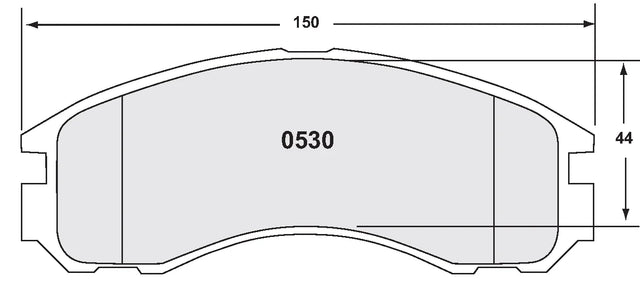 PFC 0530 Front Brake Pads for MITSUBISHI EVO 4/6/8/9