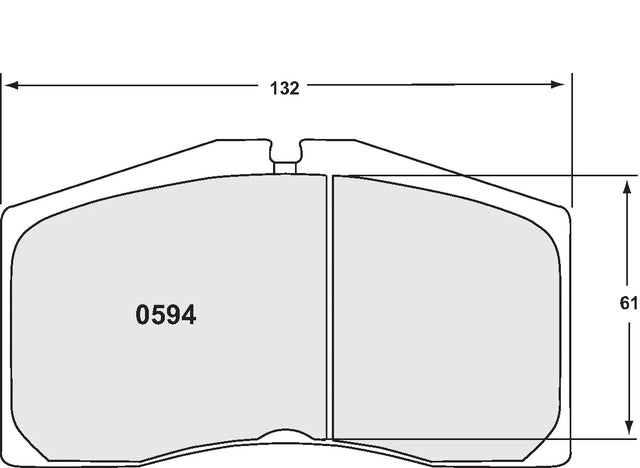 PFC 0594 Front Brake Pads for AUDI S8 2002/PORSCHE 996 2000-05 GT3 R & RS