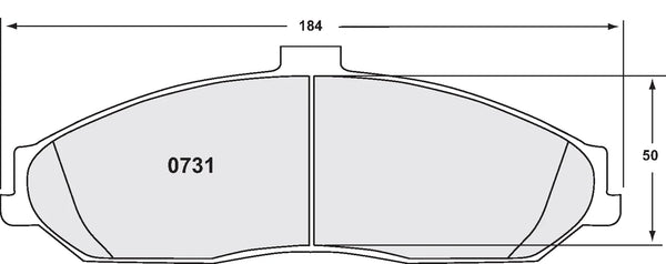 PFC 0731 Front Brake Pads for CHEVROLET Corvette (C5 / C6)