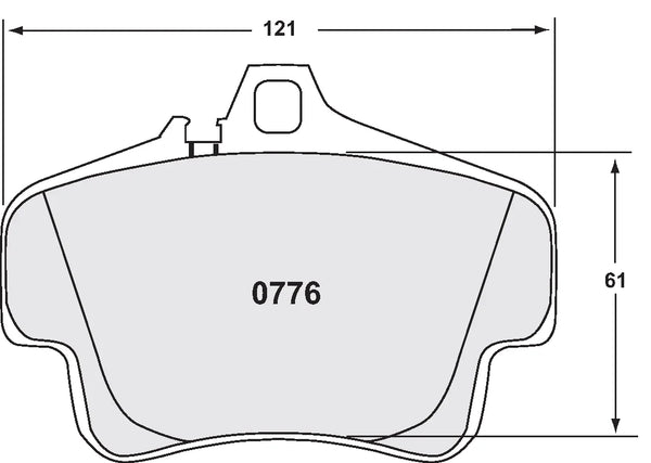 PFC 0776 Rear Brake Pads for PORSCHE 911 GT2 / GT3 / GT3RS (996)