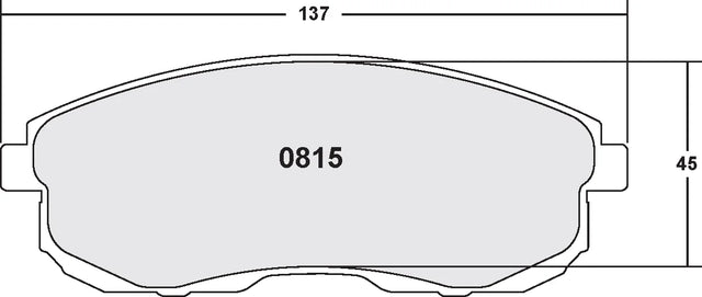 PFC 0815 Front Brake Pads for INFINITI G35 / NISSAN 350Z 2009