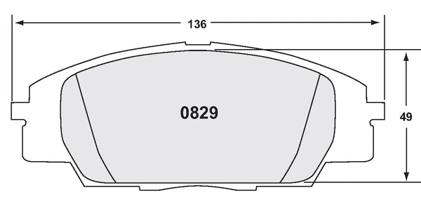 PFC 0829 Front Brake Pads for HONDA S2000 2.0 16V