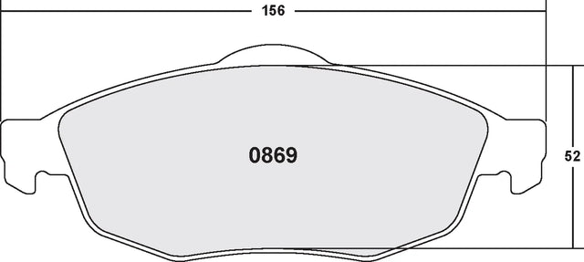 PFC 0869 Front Brake Pads for CHRYSLER Sebring 01-06