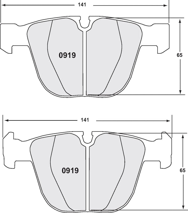 PFC 0919 Rear Brake Pads for BMW M3 E90/E92/E96