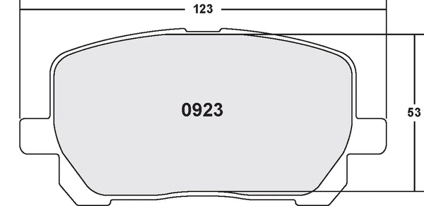 PFC 0923 Front Brake Pads for TOYOTA Matrix 2003-2008