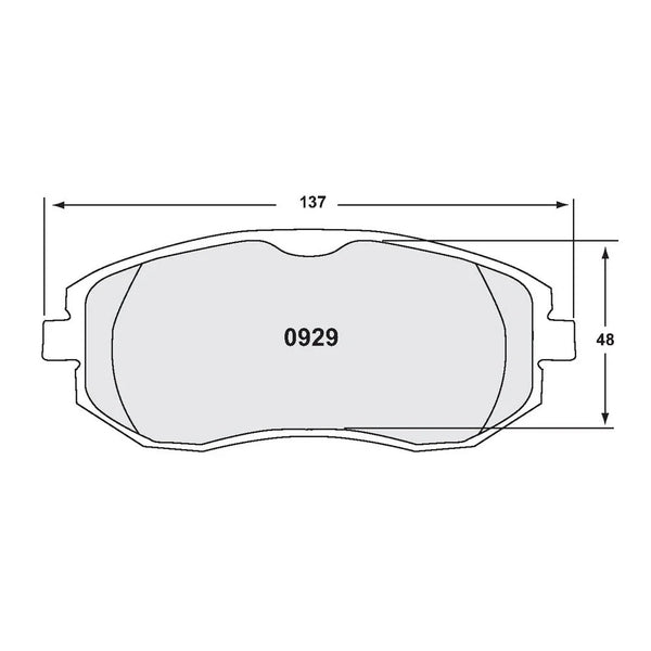 PFC 0929 Front Brake Pads for SUBARU BRZ / TOYOTA GT86 / GR86