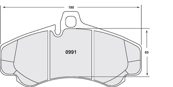 PFC 0991 Front Brake Pads for PORSCHE 911 GT2 / GT3 / GT3RS (997)