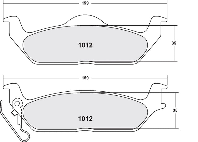 PFC 1012 Rear Brake Pads for FORD F150 2004-2012