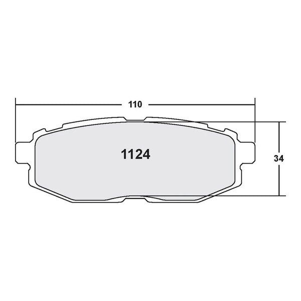 PFC 1124 Rear Brake Pads for SUBARU BRZ / TOYOTA GT86 / GR86