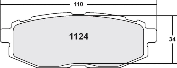 PFC 1124 Rear Brake Pads for SUBARU BRZ / TOYOTA GT86 / GR86