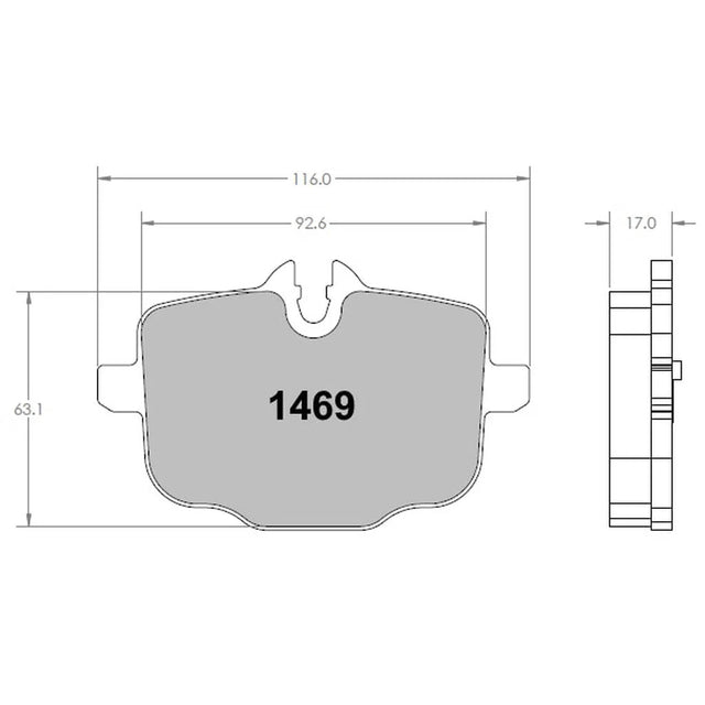 PFC 1469 Rear Brake Pads