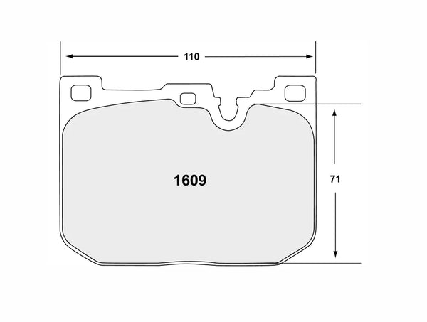 PFC 1609 Front Brake Pads for BMW M2 (F87) / M3 (F80) / M4 (F82 / F83)