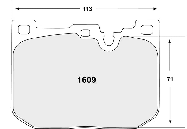 PFC 1609 Front Brake Pads for BMW M2 (F87) / M3 (F80) / M4 (F82 / F83)