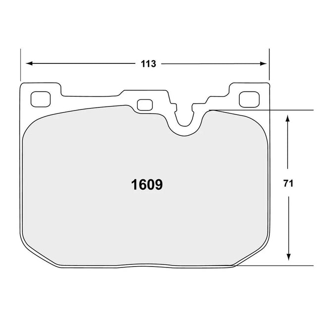 PFC 1609 Front Brake Pads for BMW M2 (F87) / M3 (F80) / M4 (F82 / F83)