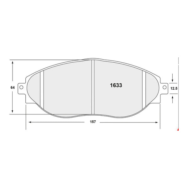 PFC 1633 Front Brake Pads for VW Golf Clubsport / Golf GTI / Golf R (Mk7)